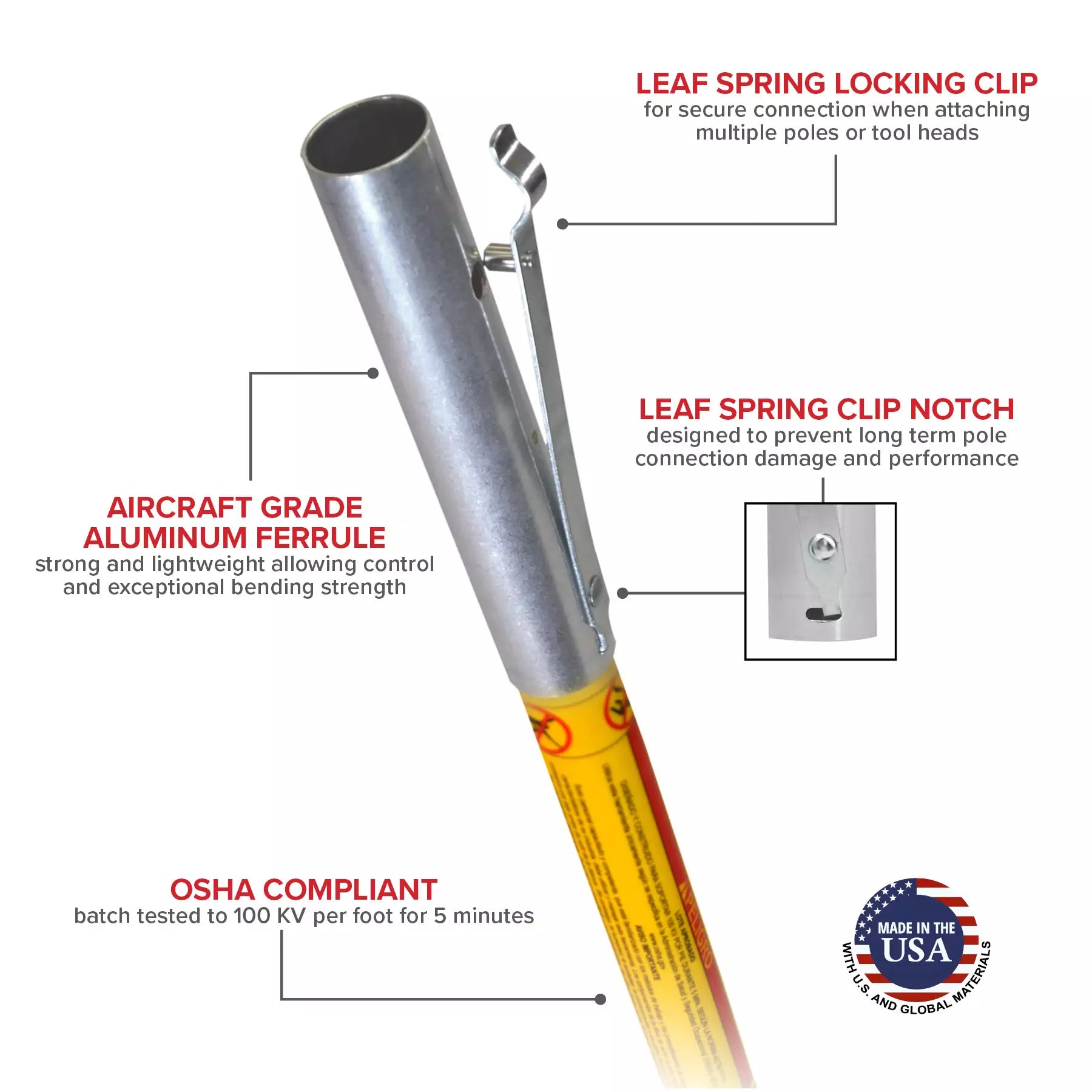 Jameson FG Series 6-foot Extension Pole - Arbo Space