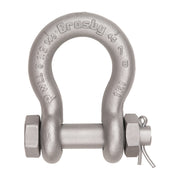 Crosby 1-1/8" G-2130A Grade 80 Alloy Bolt Type Anchor Shackle - 9-1/2 Ton WLL - #1219578