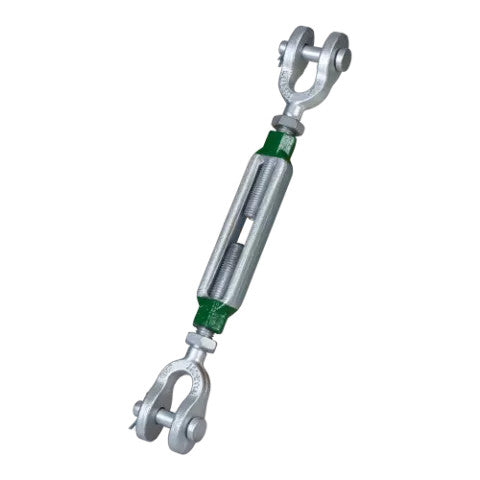 Van Beest Green Pin 7/8" x 18" G-6313 Jaw & Jaw Turnbuckle - 7200 lbs WLL