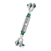 Van Beest Green Pin 1-1/2" x 12" G-6323 Jaw & Jaw Turnbuckle BN - 21400 lbs WLL