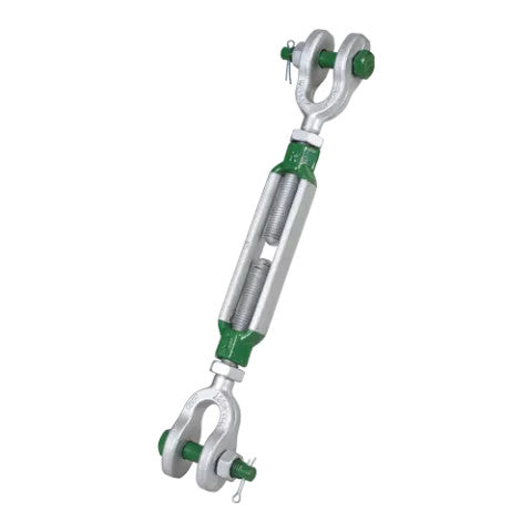 Van Beest Green Pin 1" x 18" G-6323 Jaw & Jaw Turnbuckle BN - 10000 lbs WLL