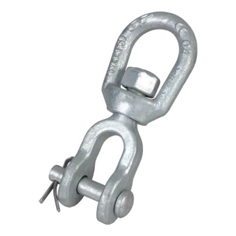 Van Beest Green Pin G-7723 3/8" Jaw & Eye Swivel CP - 2450 lbs WLL