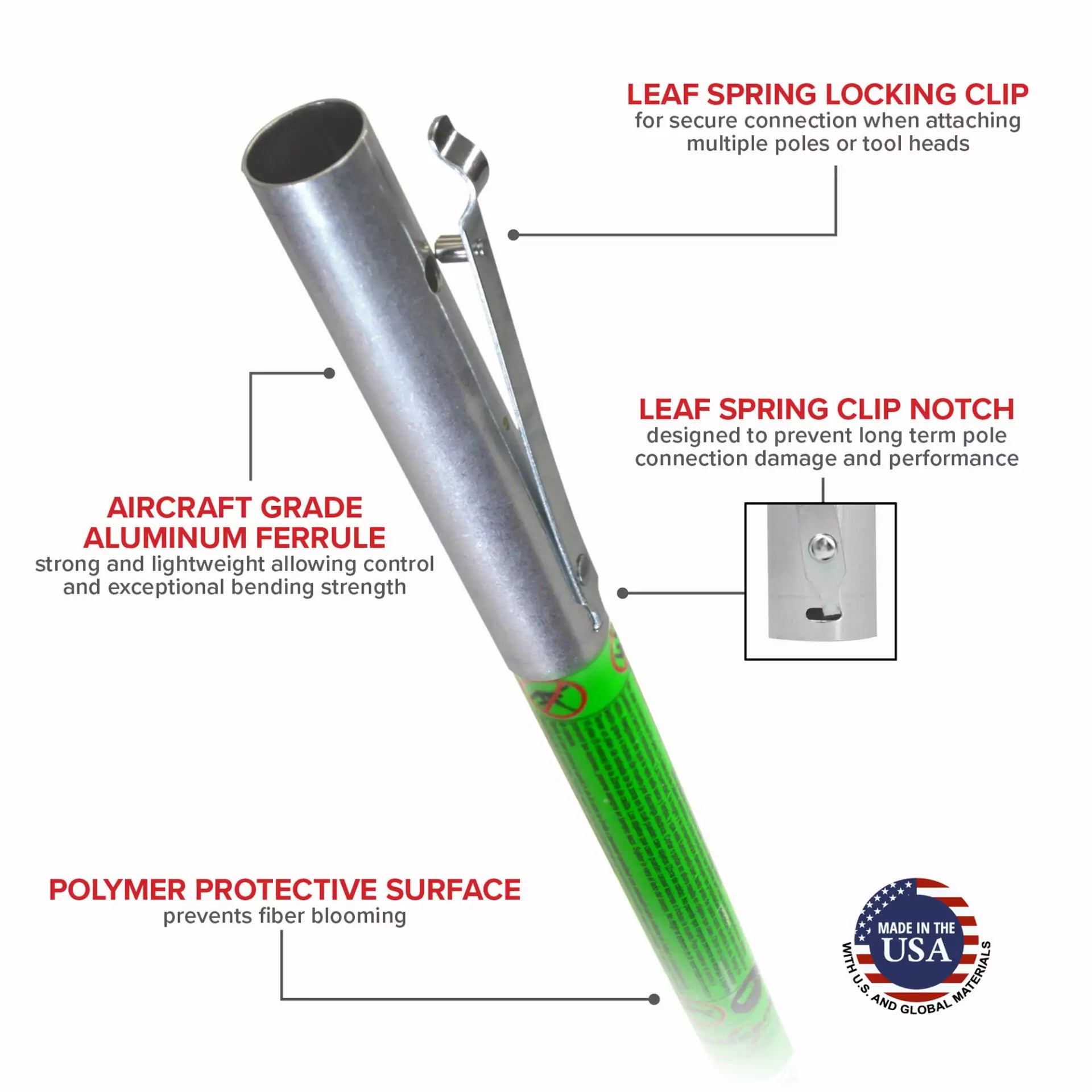 Jameson LS Hollow Core Base Pole, 6' - Arbo Space