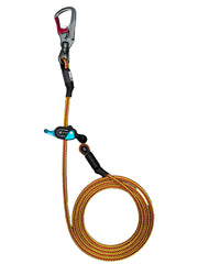 Iron Braid Wire Core Flipline w/ ISC Swivel Double Action Snap & Notch Glide Rope Grab