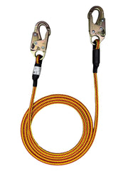 Arbo Space Iron Braid Wire Core Flipline 12' w/ 2 steel snap hooks