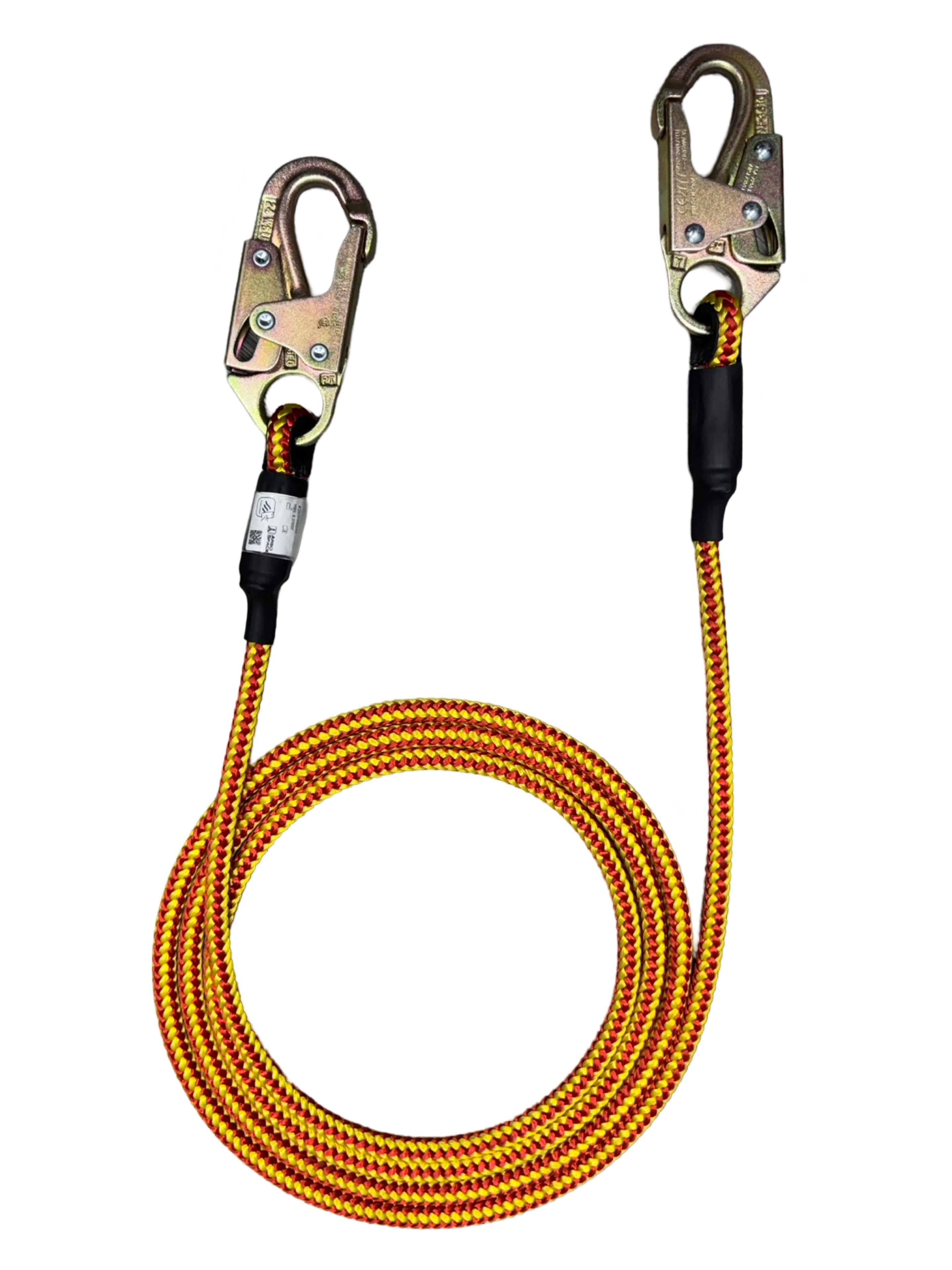 Arbo Space Iron Braid Wire Core Flipline 12' w/ 2 steel snap hooks