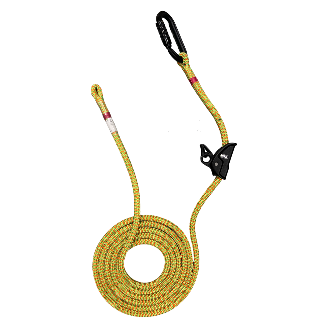 Tango Poison Ivy HS Lanyard W/ Petzl OK Triact Carabiner & Petzl Micrograb Rope Grab