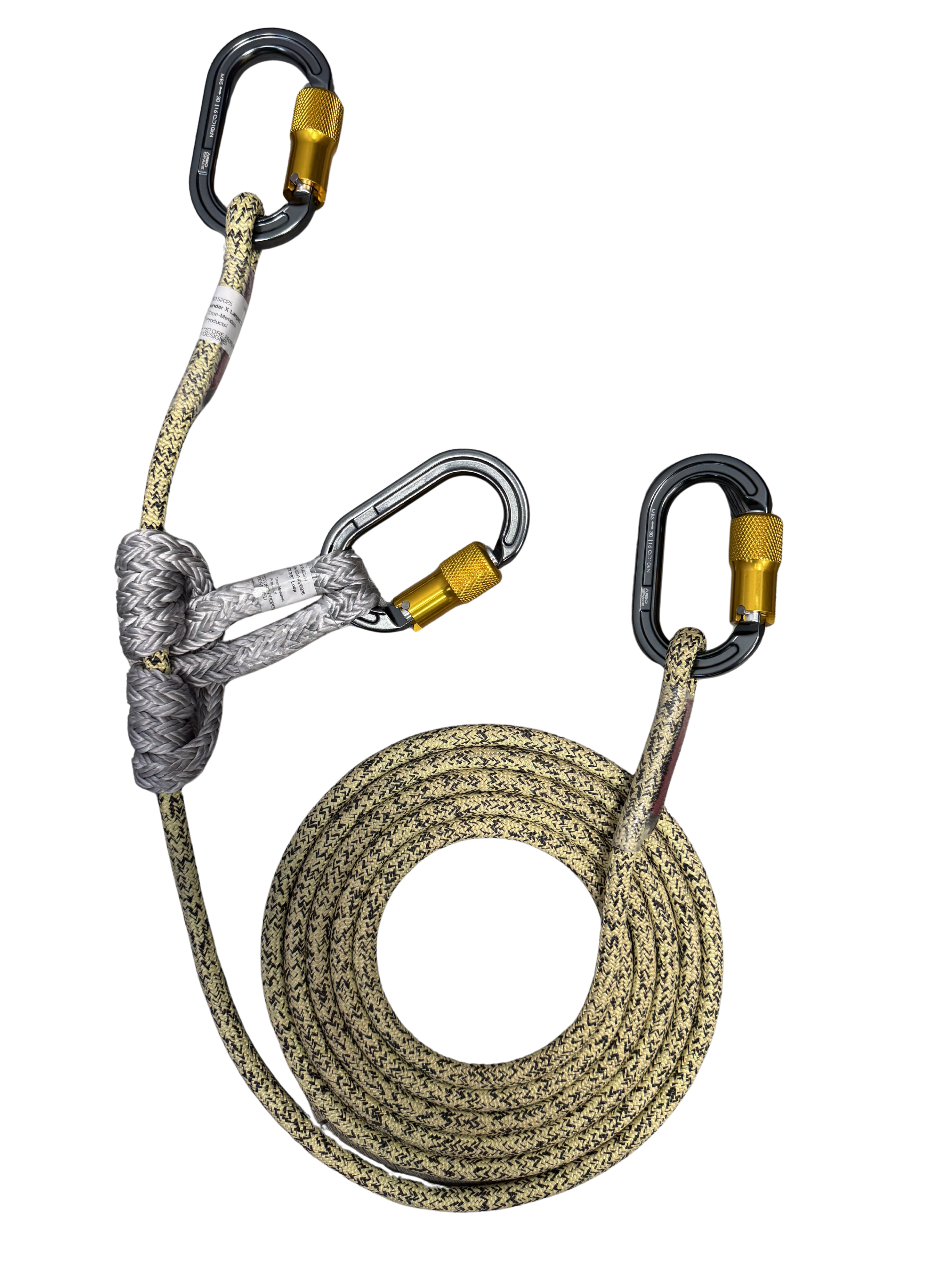 Arbo Space Thunder X 1/2" 2-1 ANSI Gate Carabiner Lanyard