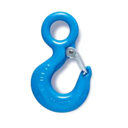 Yoke Alloy Eye Hoist Hook W/Latch - WLL 15,432 lbs, #8-173-07
