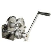 Thern M4042PBSS Stainless Steel Spur Gear Hand Winch w/ Brake - 1000 lbs Lifting Capacity