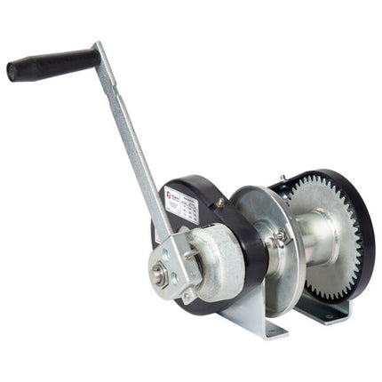 Thern M4312PB Spur Gear Hand Winch w/ Brake - 2000 lbs Lifting Capacity