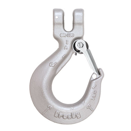 Crosby 3/8" L-1339 Grade 100 Clevis Sling Hook w/ Latch - 8800 lbs WLL