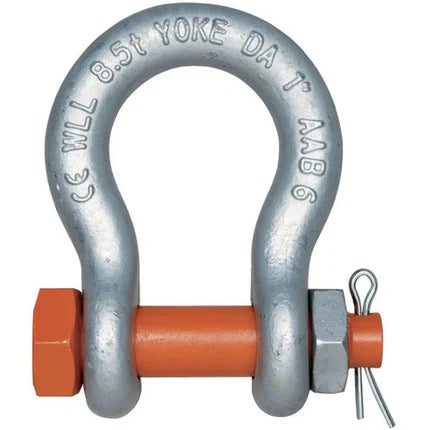 YOKE DA-838-26 Digital Offshore Shackle – 1", 8.5 Ton WLL, DNV Certified