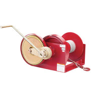 Thern M492B-12 Spur Gear Hand Winch w/ Brake - 10000 lbs Lifting Capacity (12 in Drum)