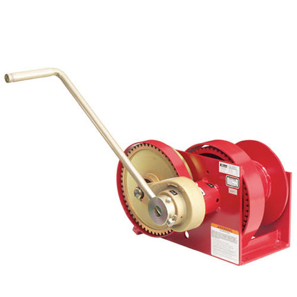 Thern M452B-A Spur Gear Hand Winch w/ Brake - 4000 lbs Lifting Capacity (Narrow Drum)
