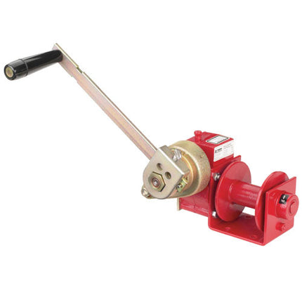 Thern 4622PB Worm Gear Hand Winch w/ Brake - 1000 lbs Lifting Capacity