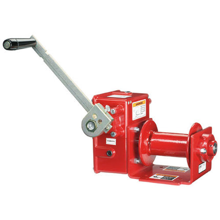 Thern 4WM2 Worm Gear Hand Winch w/ Brake - 2000 lbs Lifting Capacity